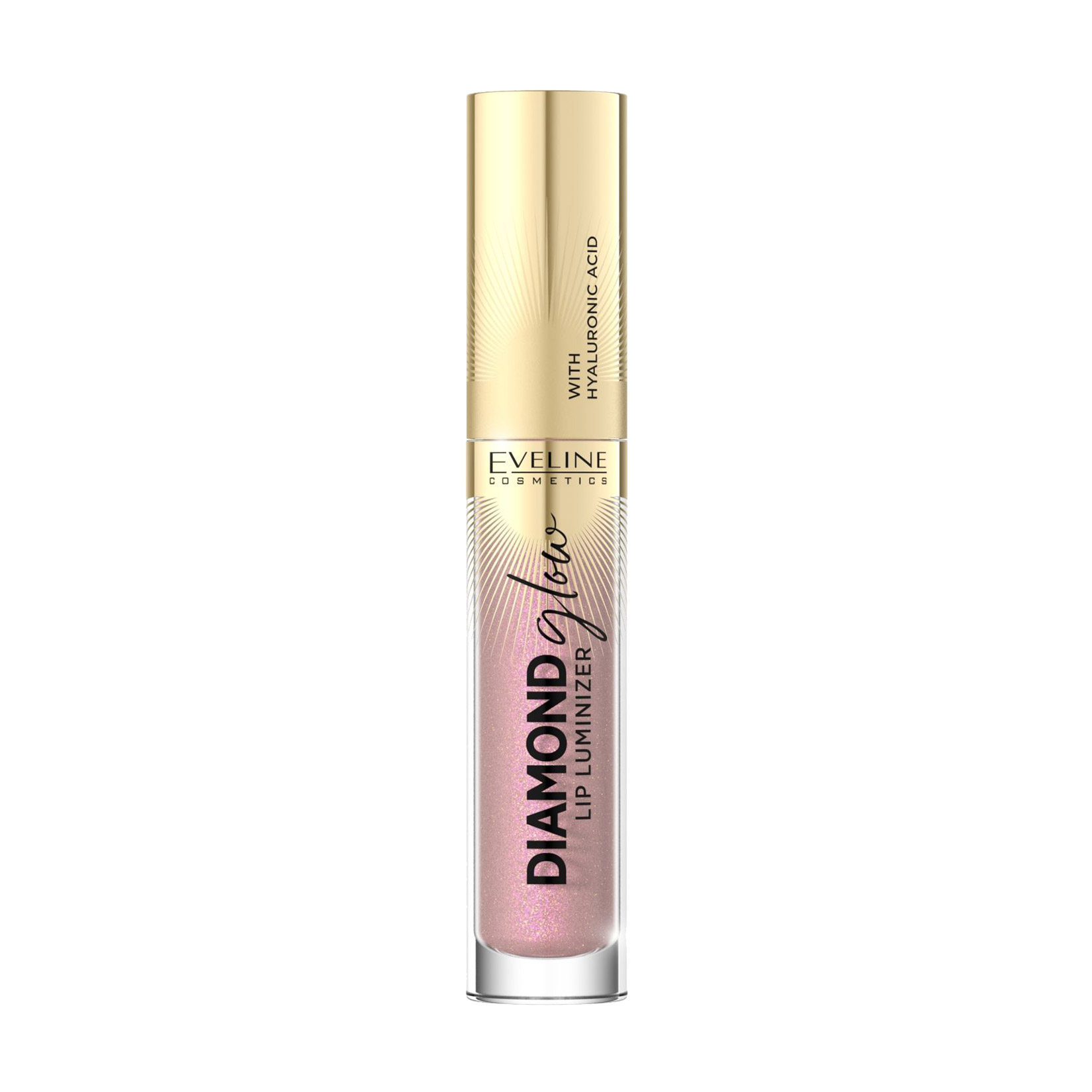Блиск для губ Eveline Cosmetics Diamond Glow Lip Luminizer з гіалуроновою кислотою, 08 Honey Glam, 4.5 мл